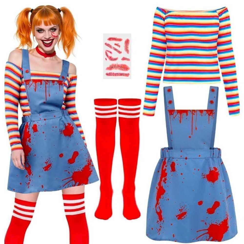 Sexy Chucky Killer Doll Cosplay Set